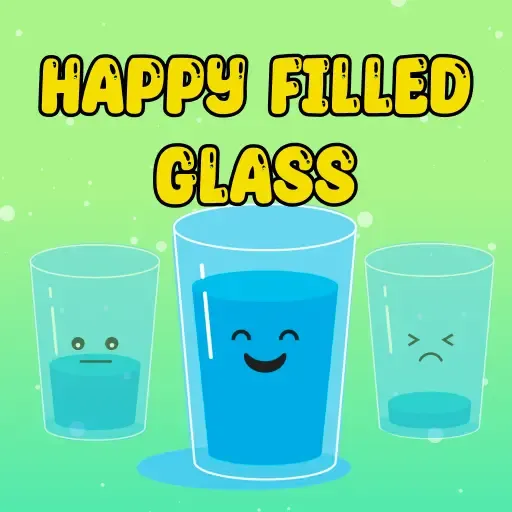 Happy Filled Glass 3